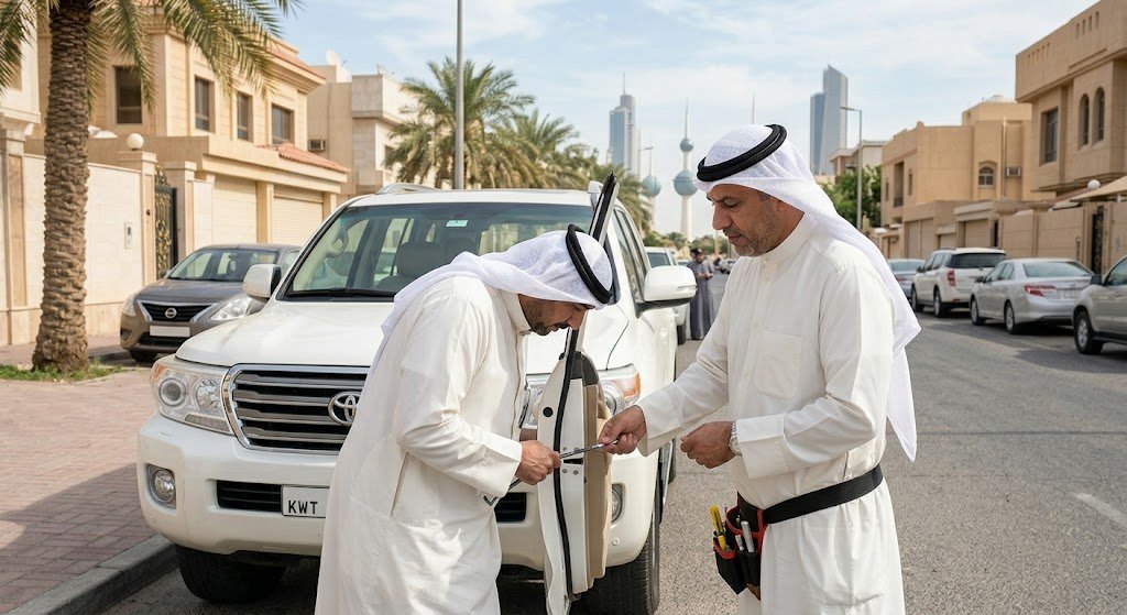 أفضل وأسرع خدمات فتح سيارات الصليبخات بالكويت بدون خدش أو ضرر للباب